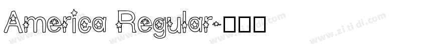 America Regular字体转换